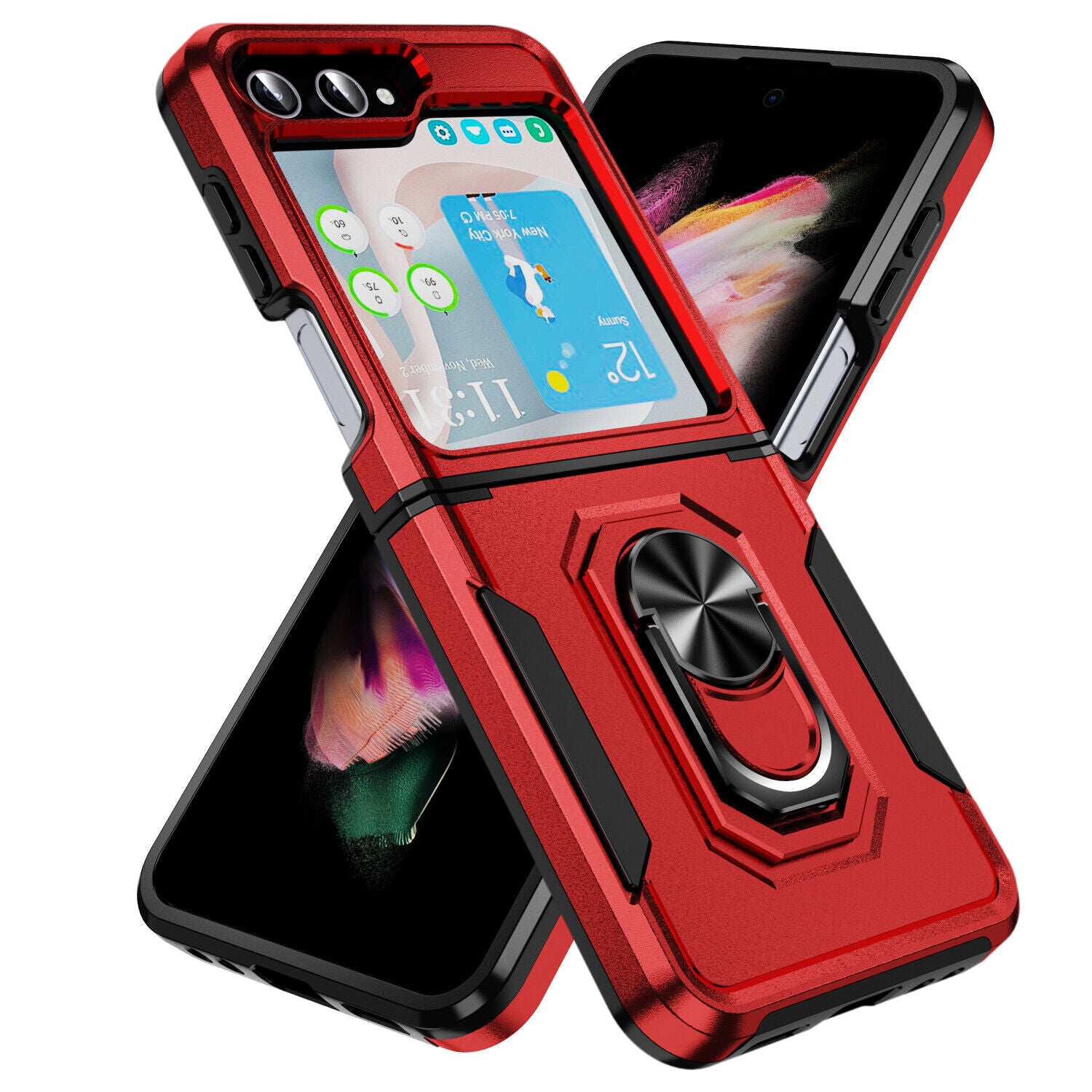Coque robuste avec anneau pour Samsung Galaxy Z Flip 6 5G Coque robuste avec anneau pour Samsung Galaxy Z Flip 6 5G